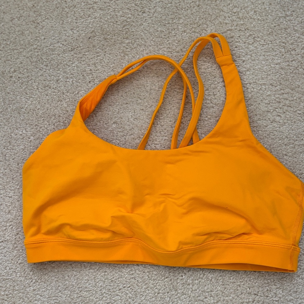 Lululemon Athletica Vibrant Orange Sports Bra